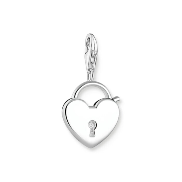 0009 001 12 Thomas Sabo - Hjerte med lås, charm/anheng i sølv - Symbols of Love