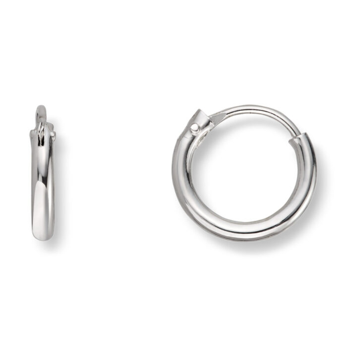 01 10010 015 99 110 Silver by Frisenberg - Små øreringer i sølv - diameter 10 mm