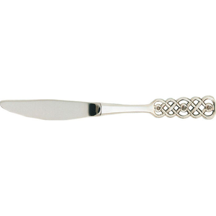 040007 Liten spisekniv, gjennombrutt 20,4cm sølv Liten spisekniv, gjennombrutt 20,4cm sølv