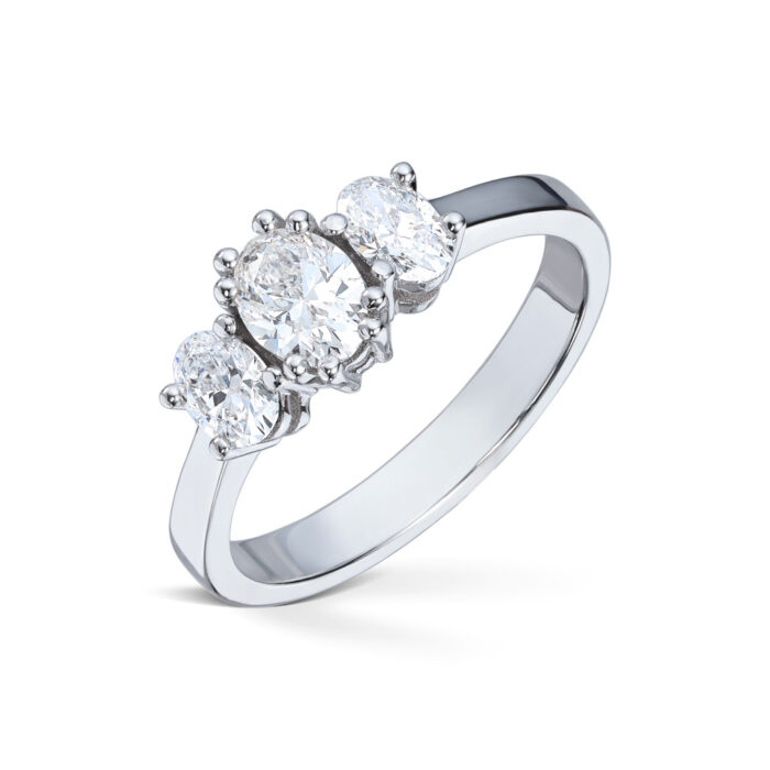 Diamonds by Frisenberg - Håndlaget ring i hvitt gull med diamanter ialt 0,98 ct tw/si1