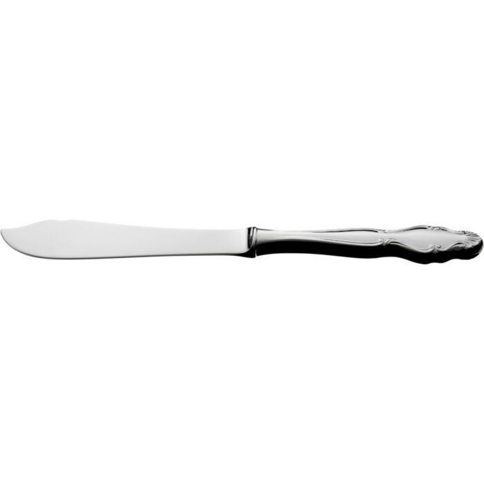 061024 Farmand - Fiskekniv hul, sølvplett 20,40 cm