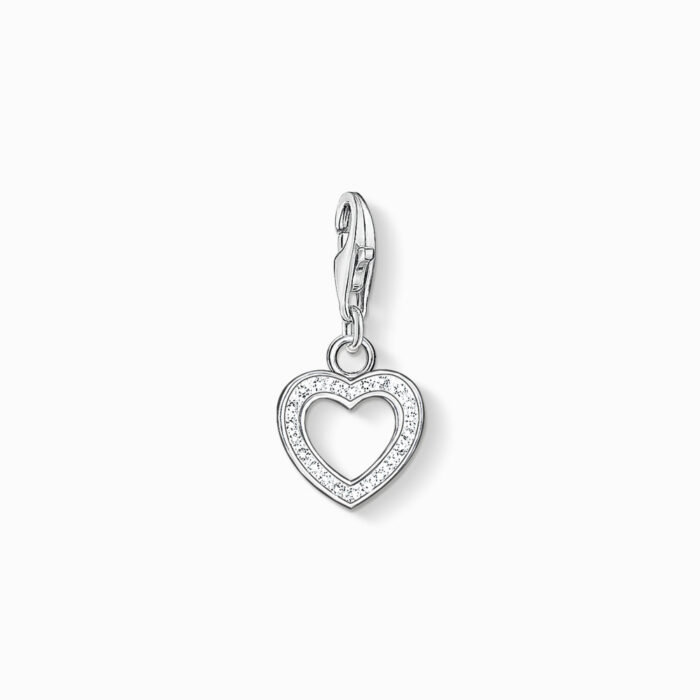 0930 051 14 1 Thomas Sabo - Charm/anheng hjerte i sølv med zirkonia - Symbols of Love