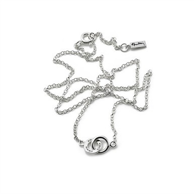 Efva Attling - Mini Twosome Necklace - kjede i sølv