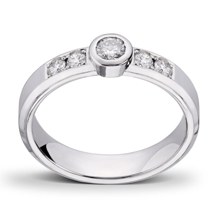 1 x 025 5x005 TW SI 18900 1 Diamonds by Frisenberg - Ring i hvitt gull med diamanter - Totalt 0,45 ct