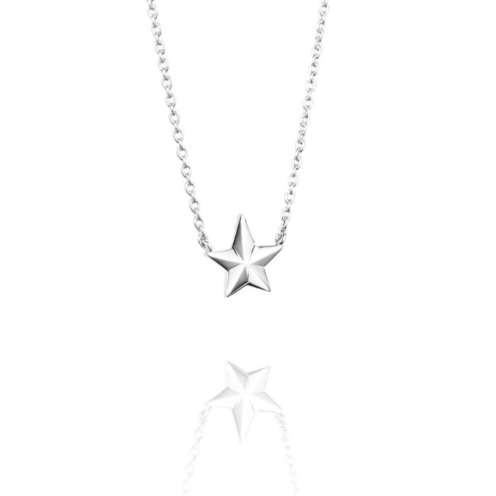 Efva Attling - Catch a falling star single necklace - Sølv