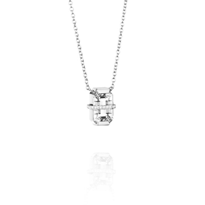 Efva Attling - Little bend over necklace - crystal quar - Halssmykke