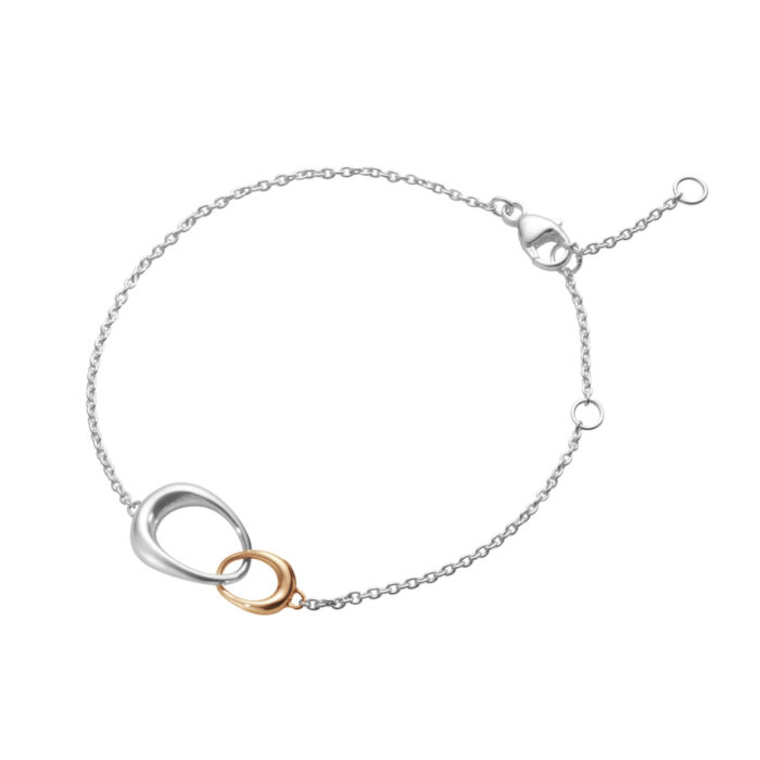 Georg Jensen - Offspring armbånd i sølv og rosegull