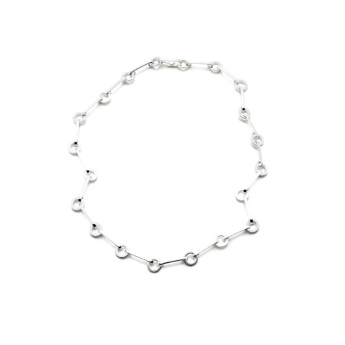 Efva Attling- Ring Chain Necklace- Sølv