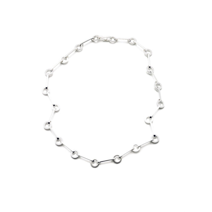Efva Attling- Ring Chain Necklace- Sølv
