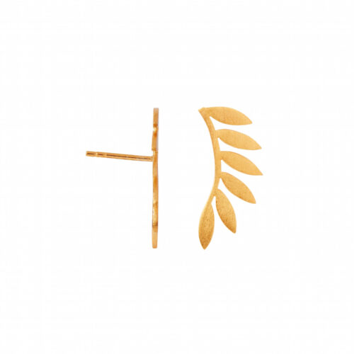 Stine A Jewelry - Six Leaves Earring Piece Left Gold