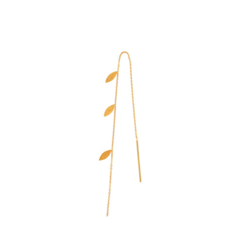 Stine A Jewelry - Three Leaves Earring Piece Gold
