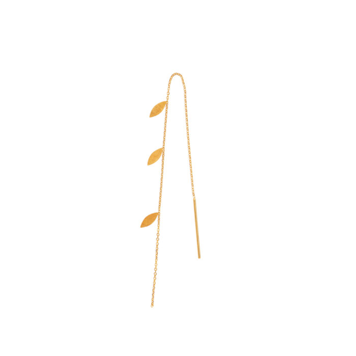 Stine A Jewelry - Three Leaves Earring Piece Gold