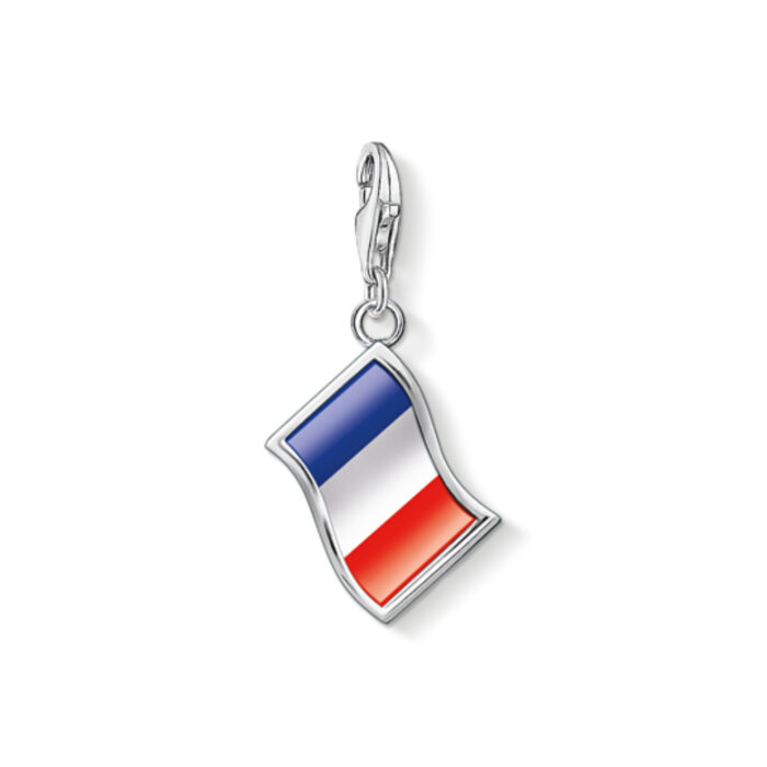 1169 603 7 Thomas Sabo - Charm/anheng i sølv med det franske nasjonalflagget - City Charms, Paris Thomas Sabo - Charm/anheng i sølv med det franske nasjonalflagget - City Charms, Paris
