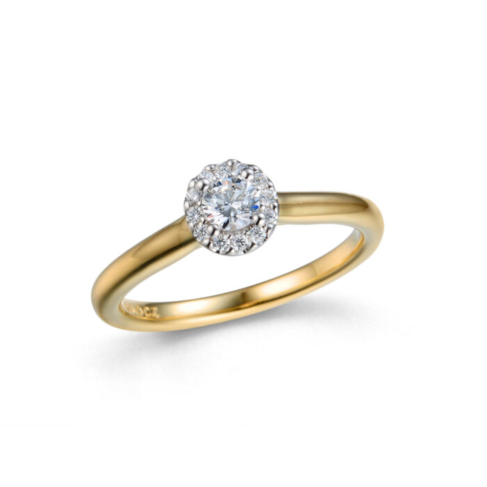 14.13132 0 Diamonds by Frisenberg - Ring i gult gull med diamanter