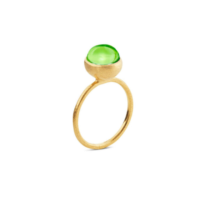 1692 2 200 peridote 1 Susanne Friis Bjørner - Ring i forgylt sølv fargestein - 8 mm - Flere fargevalg! Susanne Friis Bjørner - Ring i forgylt sølv fargestein - 8 mm - Flere fargevalg!