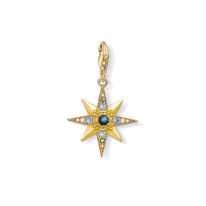 1714 959 7 Thomas Sabo - Charm/anheng i sølv, "Royalty Star" - Moon, Stars & Polar