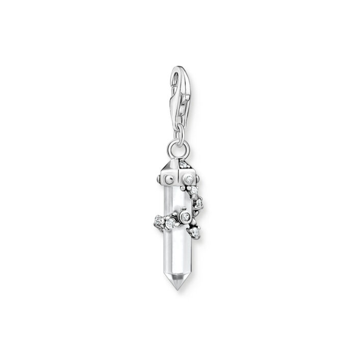 1908 690 14 Thomas Sabo - Charm/anheng i sølv og rosenkvarts, istapp - Moon, Stars & Polar Thomas Sabo - Charm/anheng i sølv og rosenkvarts, istapp - Moon, Stars & Polar