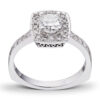 Diamonds by Frisenberg - Ring i hvitt gull med 0,70 ct TW/VS1 cushion cut diamant - Totalt 0,98 ct - Bilde 2