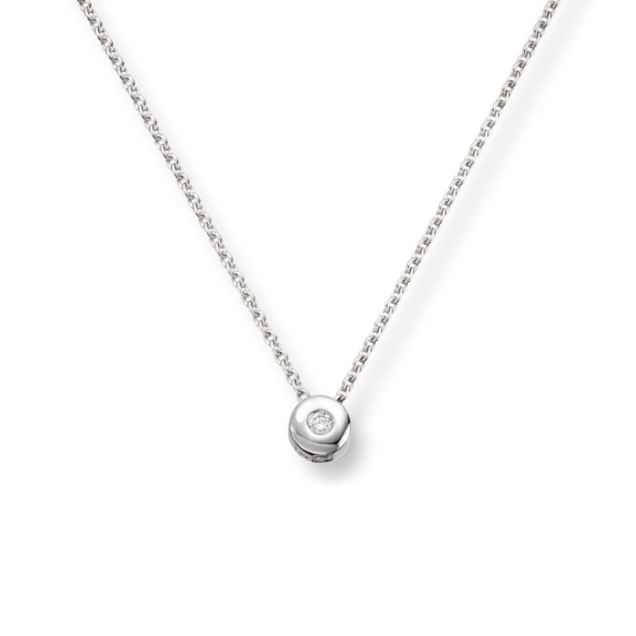 Diamonds by Frisenberg - Halssmykke i hvitt gull med diamant, 0,03 ct