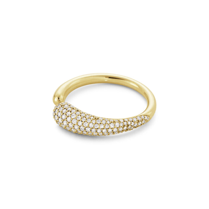 20000021 MERCY MINI RING Georg Jensen - Mercy ring i 18k gult gull med diamanter