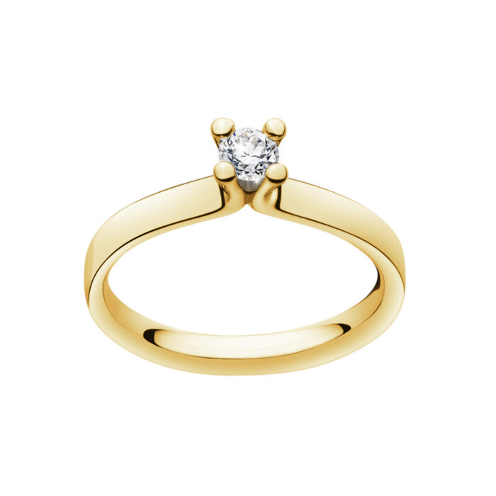 20000456 MAGIC Georg Jensen - Magic ring i 18k gult gull med diamant 0,20 ct TW/VS Georg Jensen - Magic ring i 18k gult gull med diamant 0,20 ct TW/VS