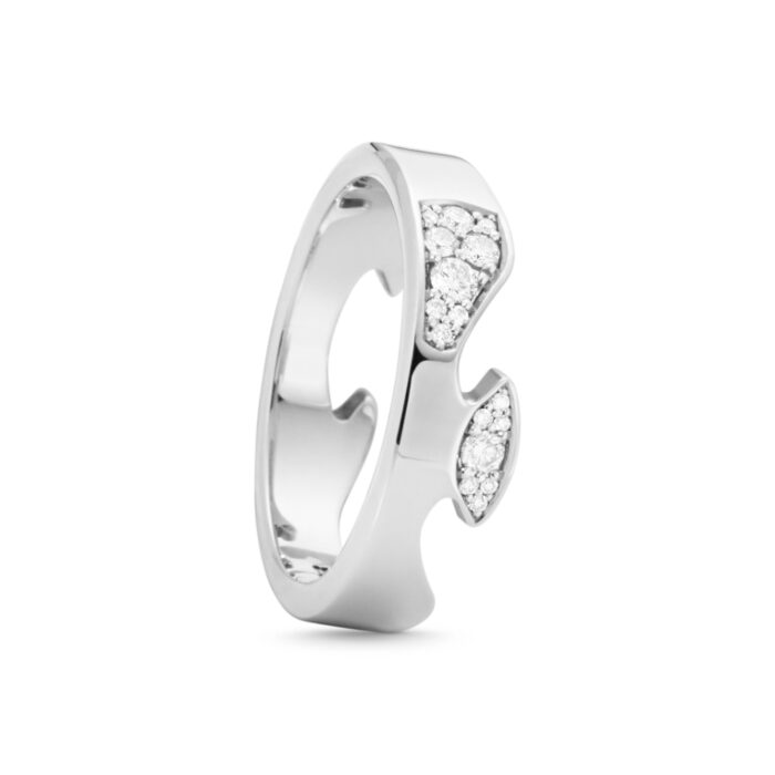 Georg Jensen - Fusion Cloud endering - 18k hvitt gull og diamanter