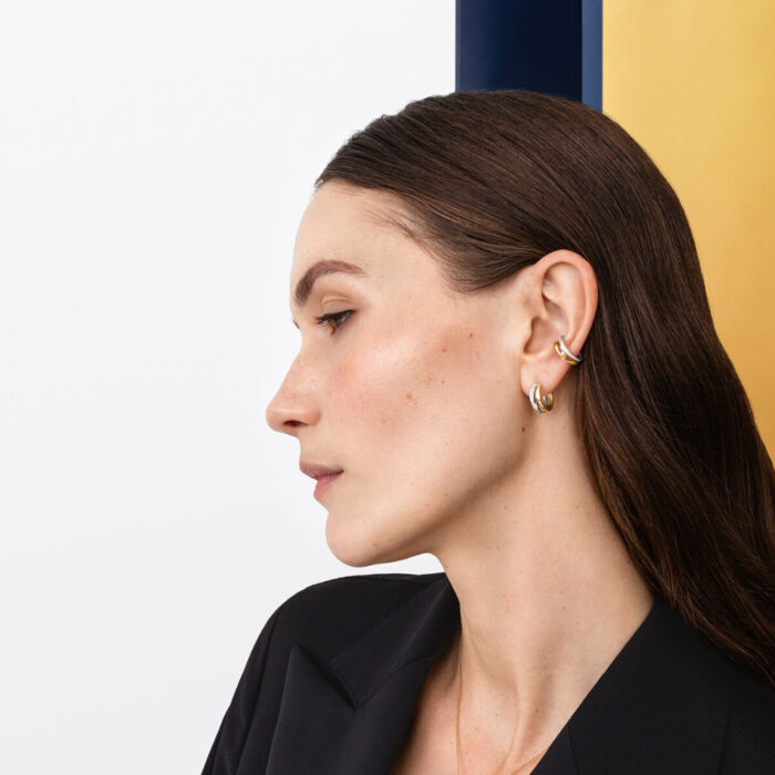 Georg Jensen - Fusion earcuff i 18k gult og hvitt gull, med diamanter