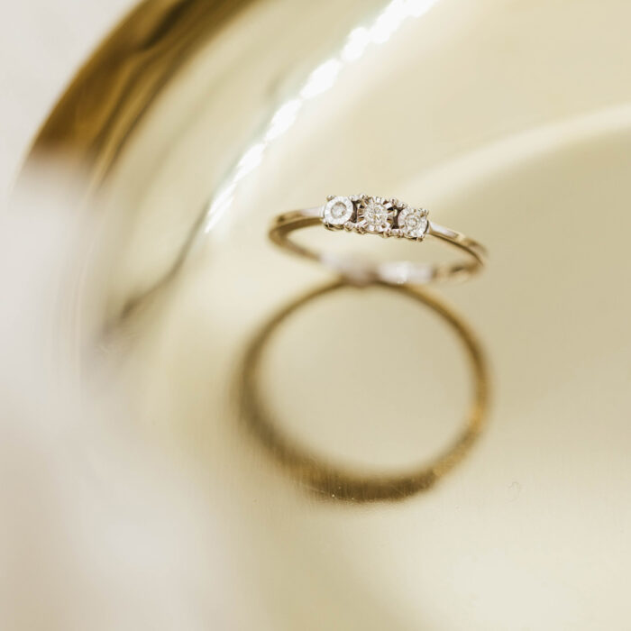 1215076 3 NC Christophersen - Ring i hvitt gull med diamanter