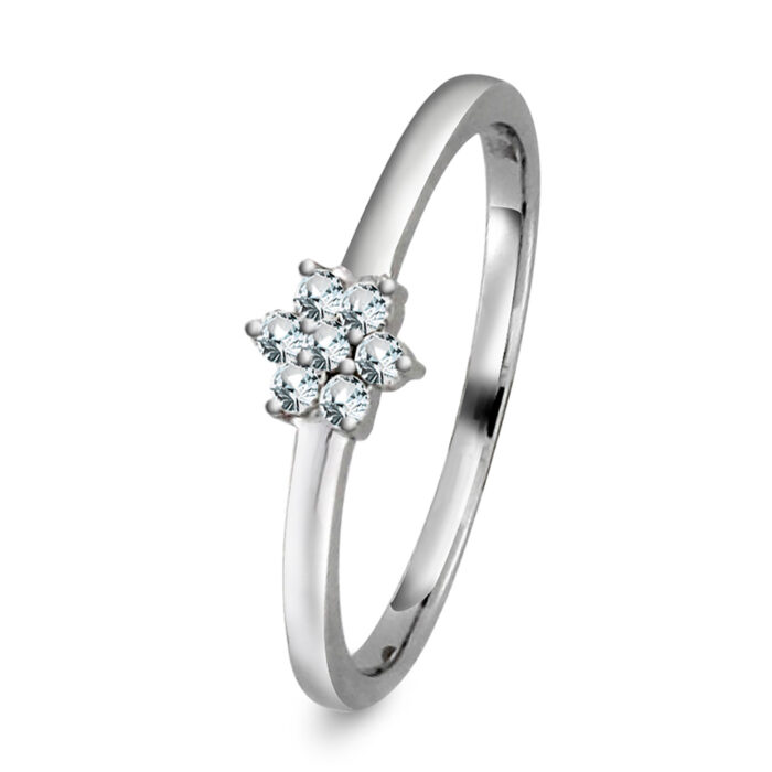 1215935 10 NC Christophersen - Ring i hvitt gull med diamanter