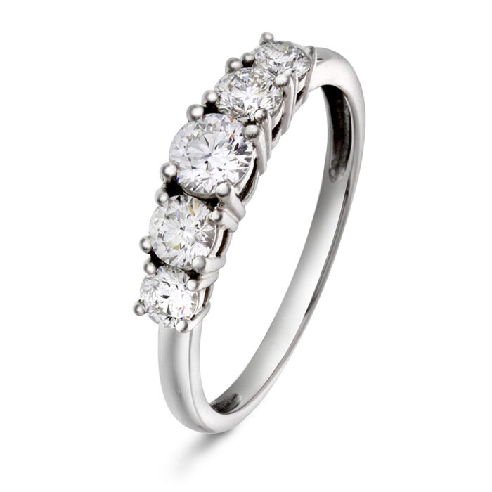 1215984 NC Christophersen - Ring i hvitt gull med diamanter