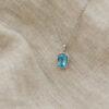 NC Christophersen - Anheng i hvitt gull med Blue Topaz og diamanter - Bilde 2