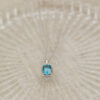 NC Christophersen - Anheng i hvitt gull med Blue Topaz og diamanter - Bilde 3