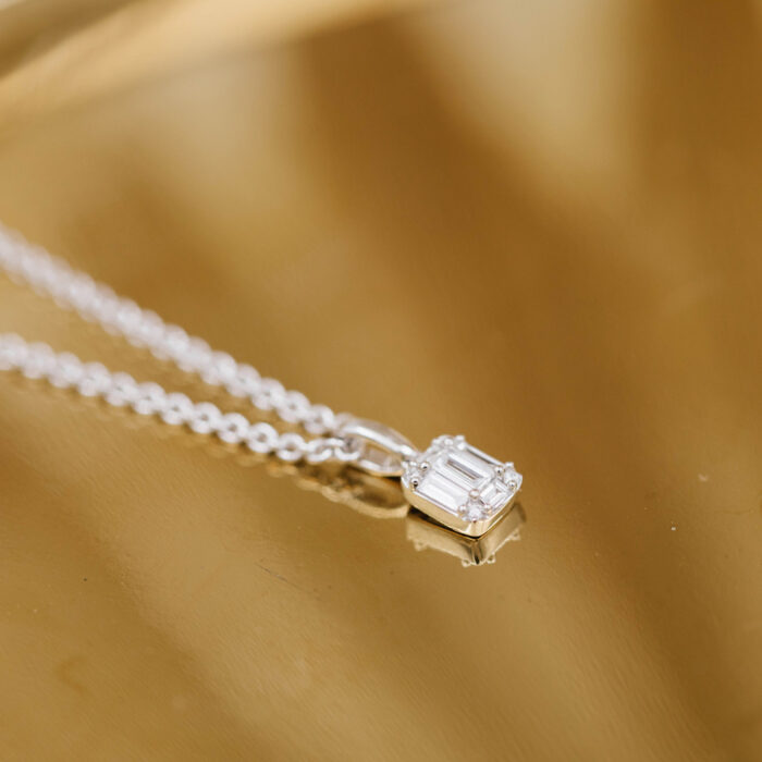 1616009 1 NC Christophersen - Anheng i hvitt gull med diamanter