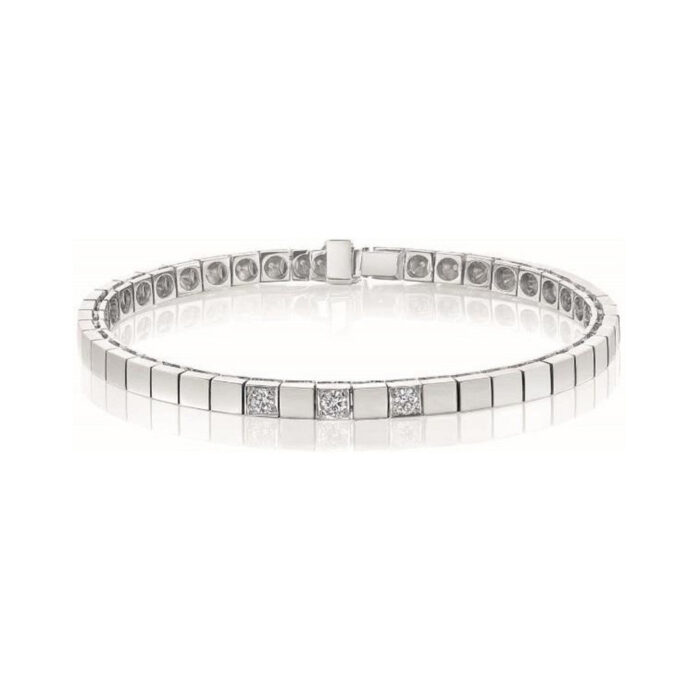 NC Christophersen - Allianse armbånd i hvitt gull - 0,45 ct diamanter