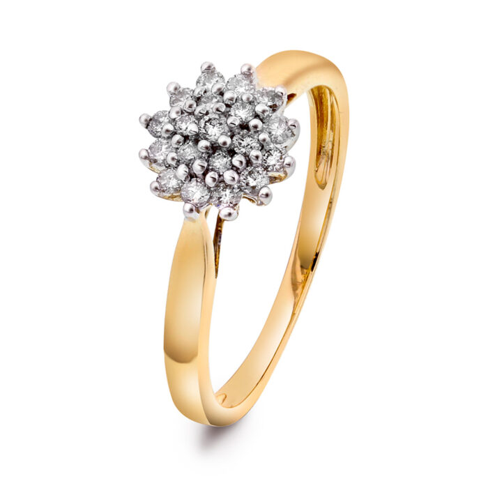 56789 PAN - Ring i gull med diamanter