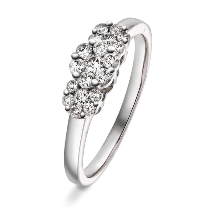 59054 PAN - Ring i hvitt gull med diamanter