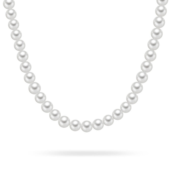 972517 ALEXANDER - Perlekjede med hvite perler - 6 mm