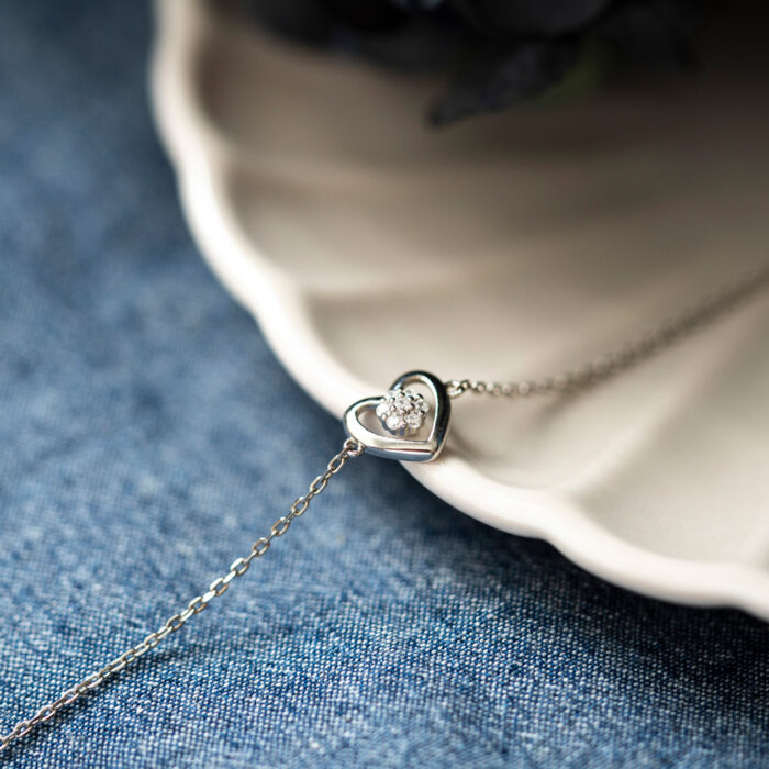 991639 3 PAN Jewelry - Hjerte armbånd i sølv med zirkonia PAN Jewelry - Hjerte armbånd i sølv med zirkonia