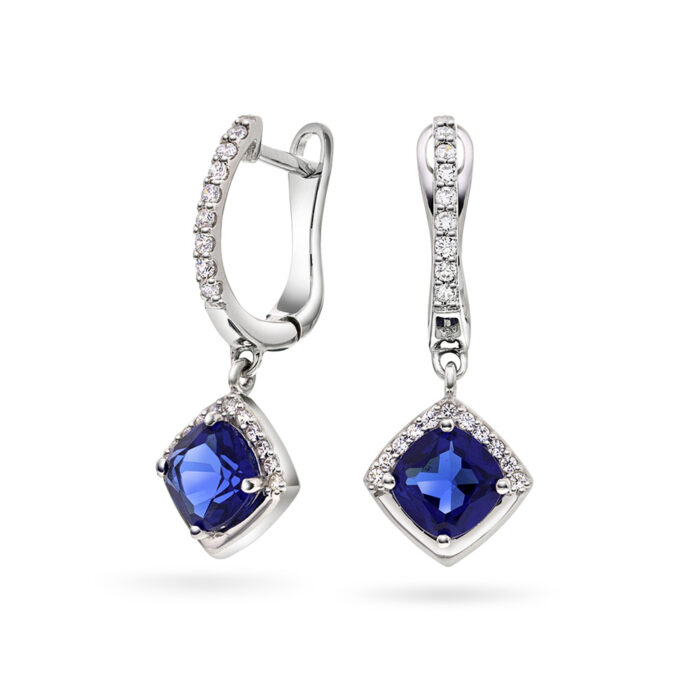 991708 PAN Jewelry - Ørepynt i sølv med blå zirkonia PAN Jewelry - Ørepynt i sølv med blå zirkonia
