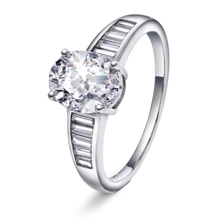 991744 PAN Jewelry - Ring i sølv med zirkonia, baguette PAN Jewelry - Ring i sølv med zirkonia, baguette