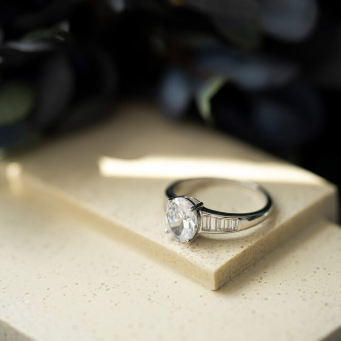 991744 3 PAN Jewelry - Ring i sølv med zirkonia, baguette PAN Jewelry - Ring i sølv med zirkonia, baguette