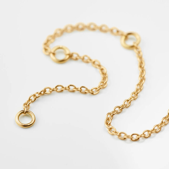 OLE LYNGGAARD COPENHAGEN - Design Collier i 18k gult gull (60-50-45 cm)