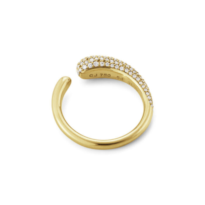 Georg Jensen - Mercy mini ring pavè i 18k gult gull 0,53ct TW/VS - Bilde 2