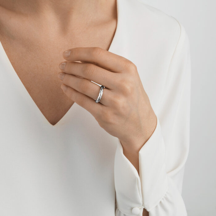 Georg Jensen - Offspring ring i sølv med diamanter 0,14ct TW/VS - Bilde 2