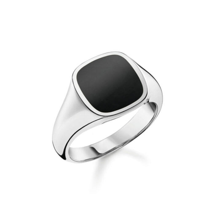 Thomas Sabo - Signetring i sølv med sort onyx