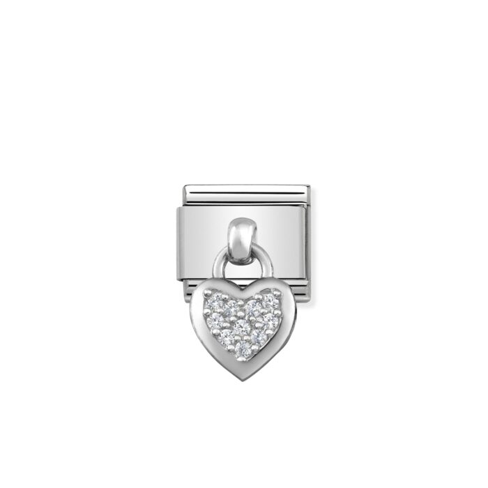 Nomination - Composable Classic CHARMS stainless steel and 925 sterling silver Heart