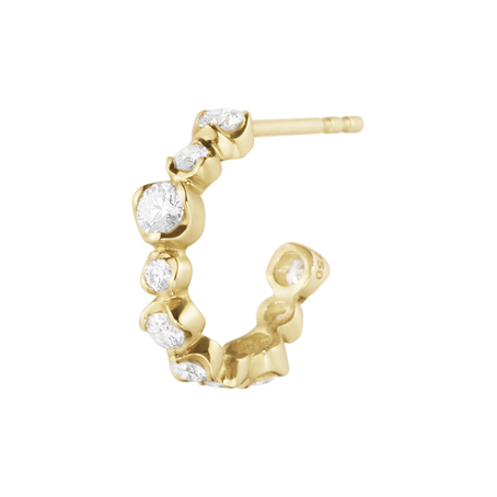 Georg Jensen - Signature ørepynt i 18k gult gull med diamanter