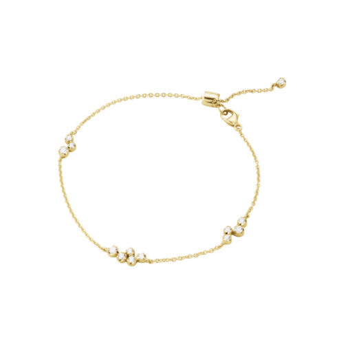 Georg Jensen - Signature armbånd i 18k gult gull med diamanter