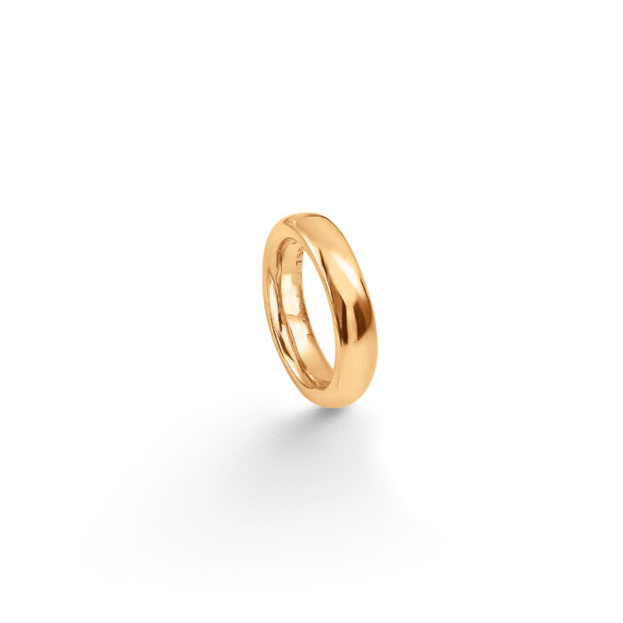 OLE LYNGGAARD COPENHAGEN - The ring, 18k polert gult gull - 5mm