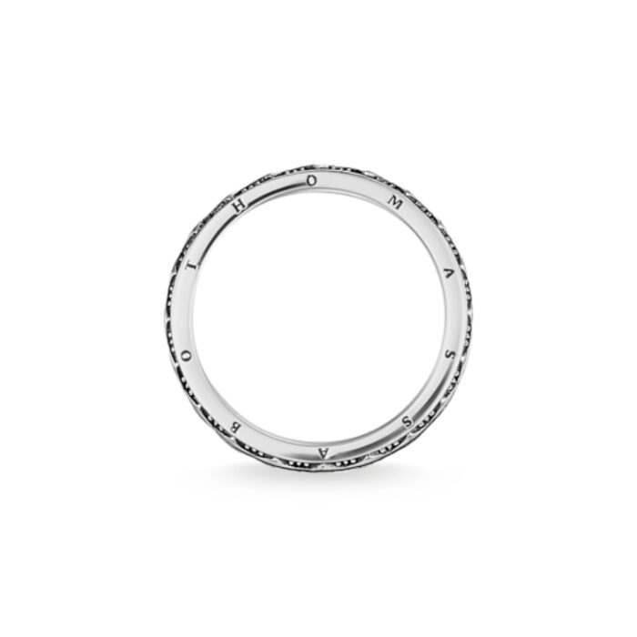 Thomas Sabo - Ring i sølv med sorte zirkonia